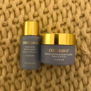 Cerulean 6 Cloudline Opalaura Body Lather & Silken Quench Body Crème. Brand New.